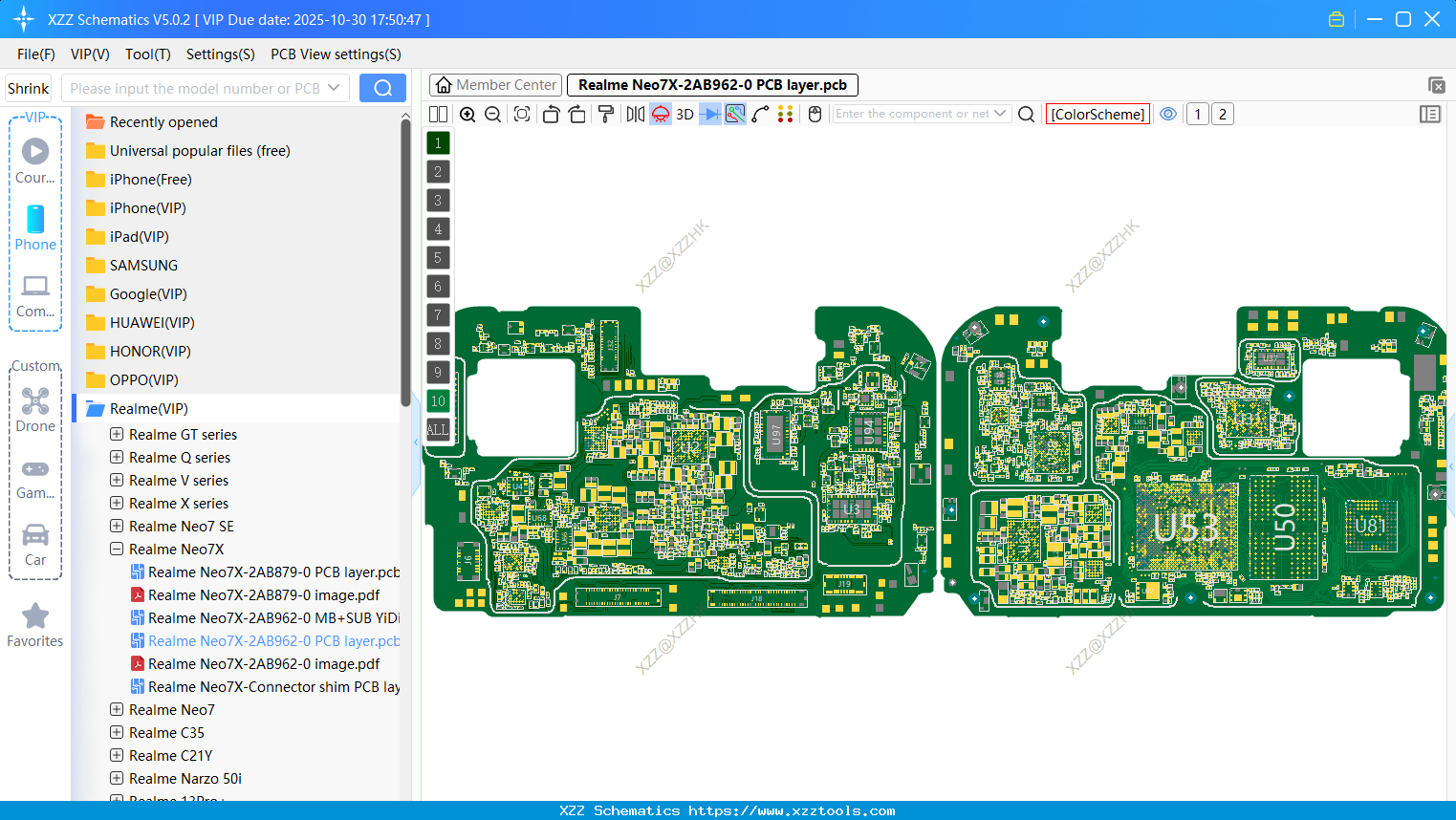 Realme Neo7X-2AB962-0 PCB Layer